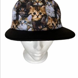 A.LAB Snap Hat kitten Print women’s